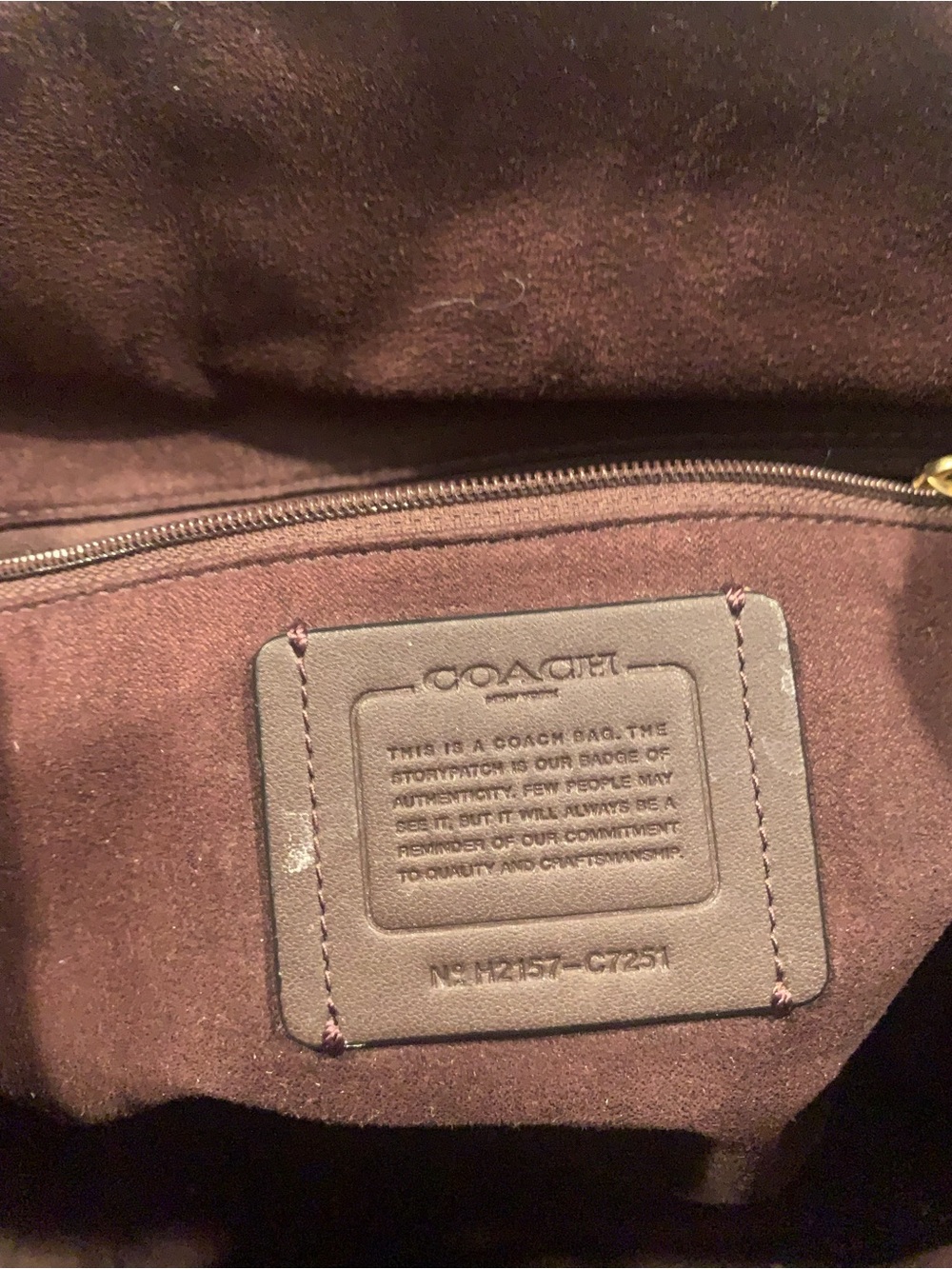 Coach Brown Signature Canvas and Black Leather Backpack with Gold Hardware - Picture 10 of 13